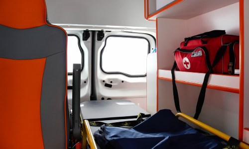 Оборудование внутри машины клиники