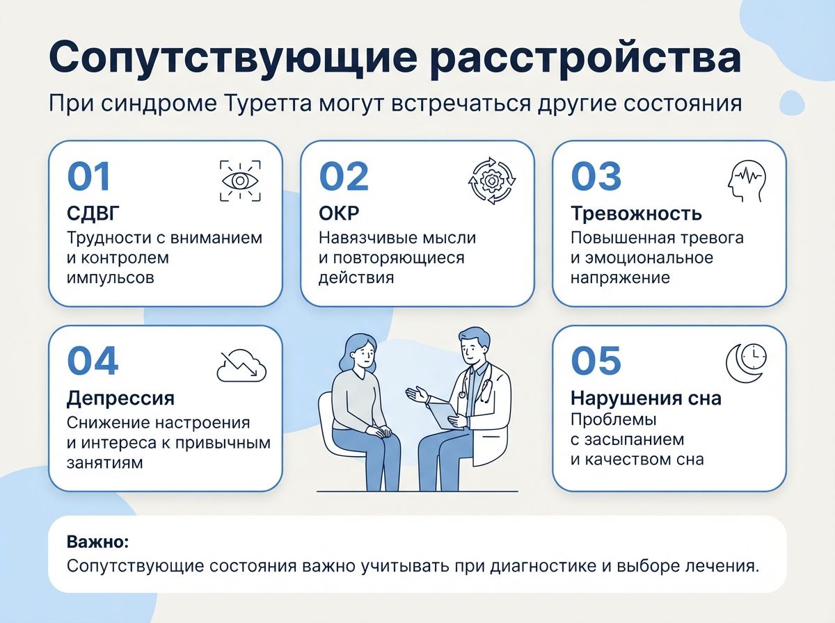 Лечение синдрома Туретта в Александровске инфографика