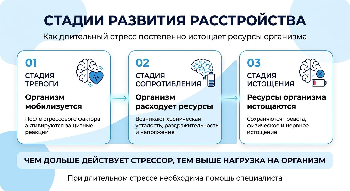 Лечение стресса в Александровске инфографика